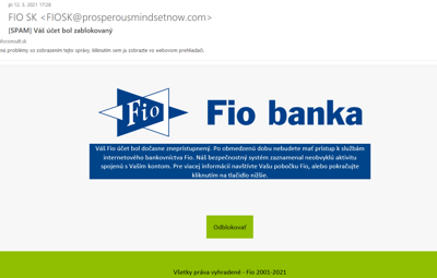 phishing FIO banka